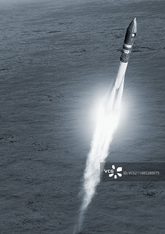 东方1号宇宙飞船发射艺术作品图片素材