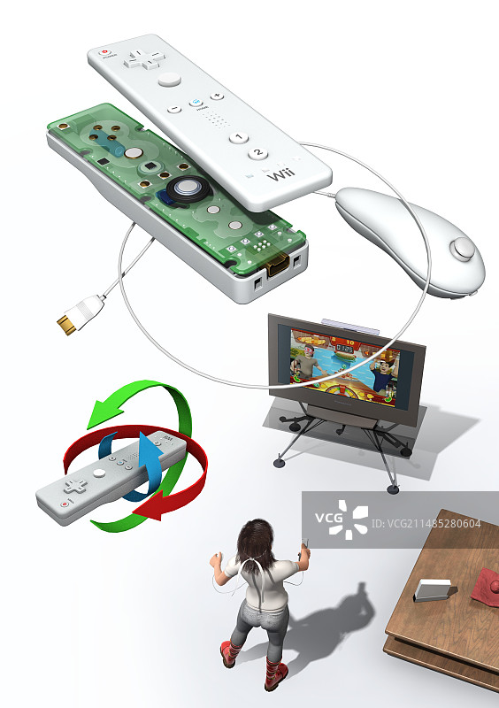 无线家庭视频游戏系统图片素材