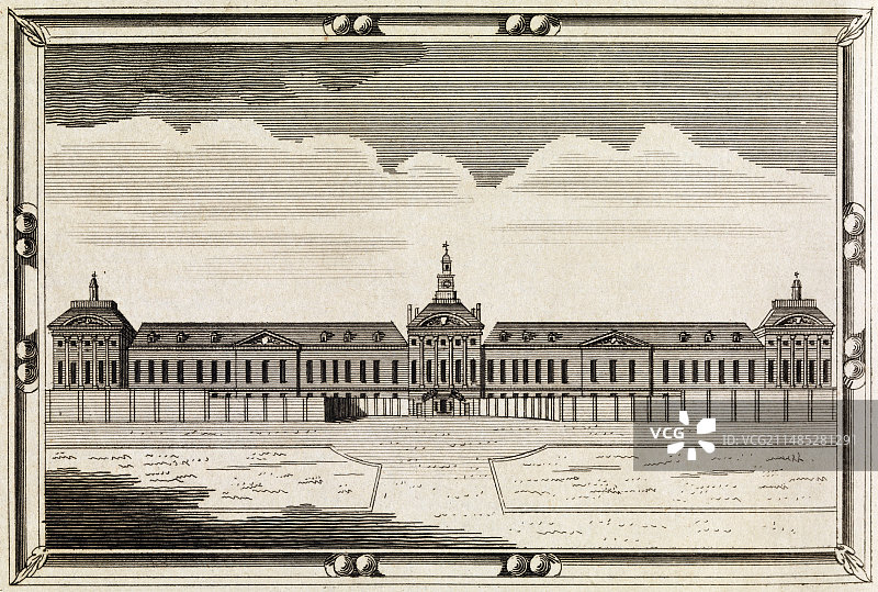 18世纪的贝特莱姆医院图片素材