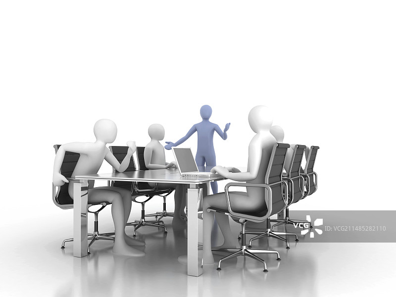 男人会面，电脑艺术图片素材