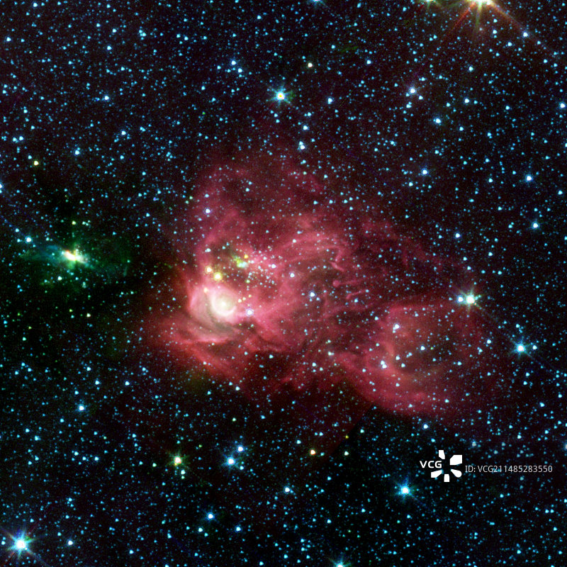 发射星云红外图像图片素材