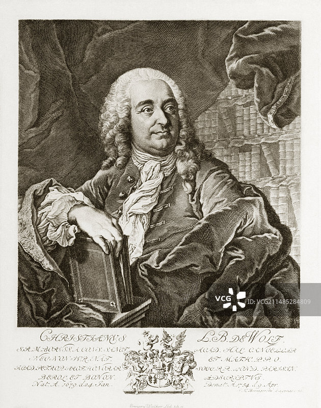 德国哲学家克里斯蒂安·沃尔夫图片素材