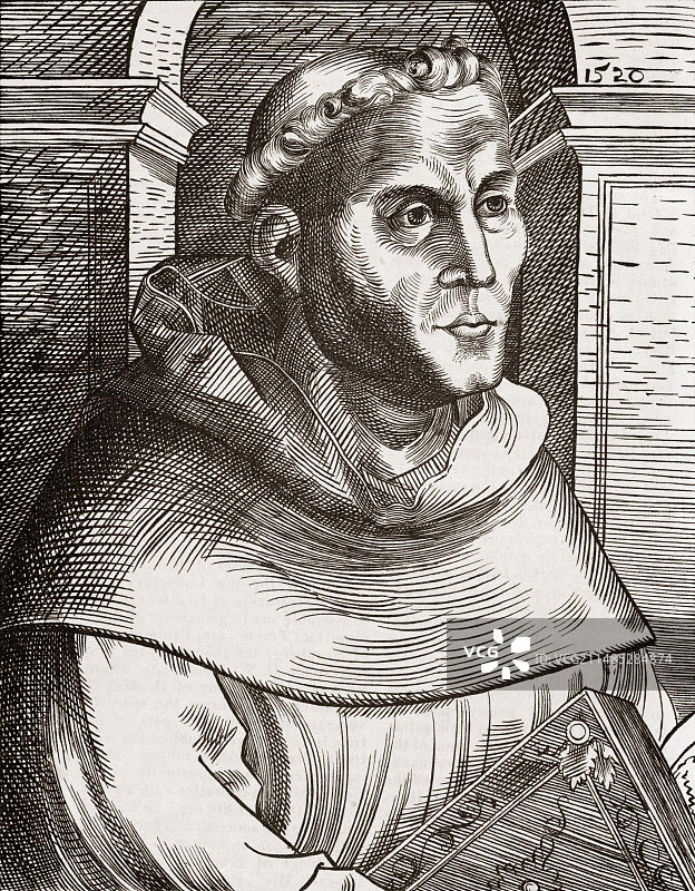 德国神学家马丁·路德图片素材