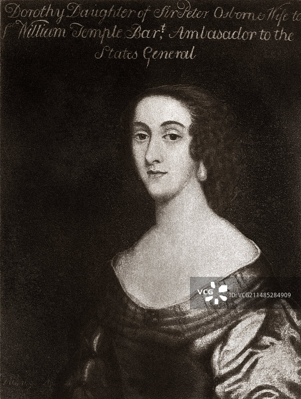 多萝西·奥斯本，英国书信作家图片素材