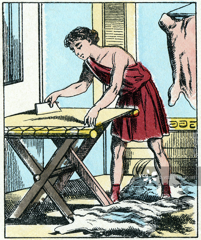 羊皮纸制作，古典古物图片素材