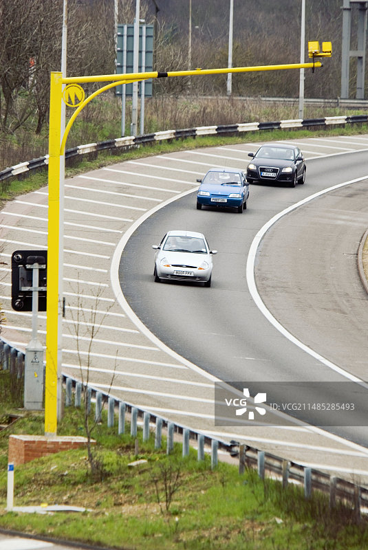 高速公路测速摄像头图片素材