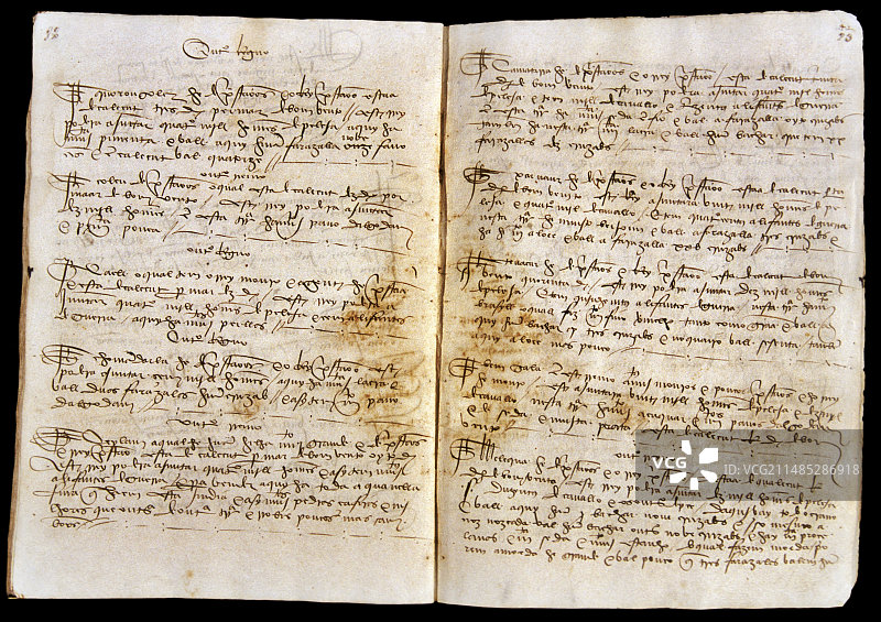 瓦斯科·达·伽马1497年航海日记图片素材