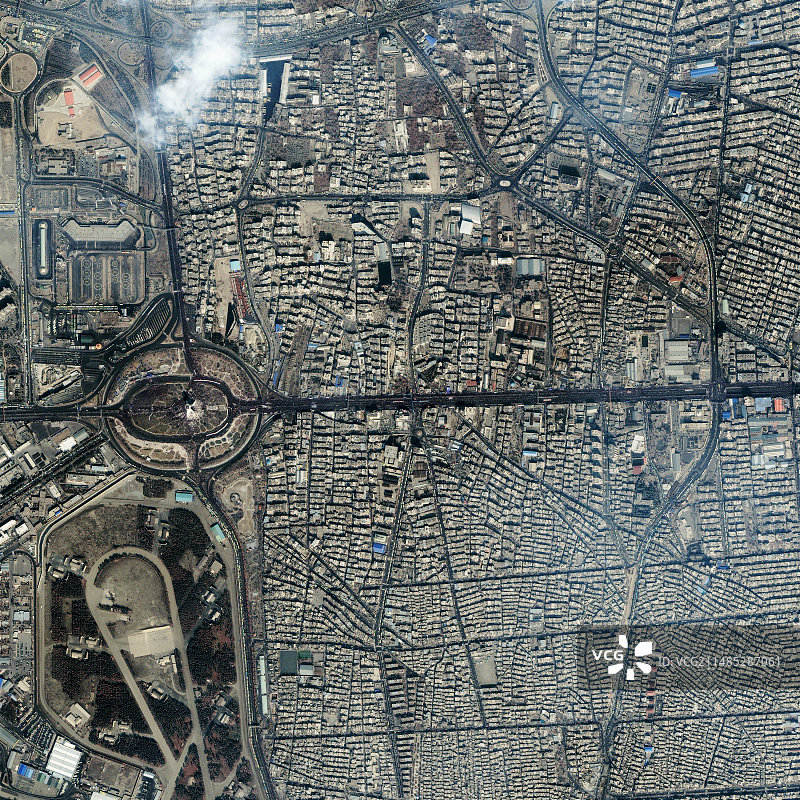 德黑兰自由塔卫星图像图片素材