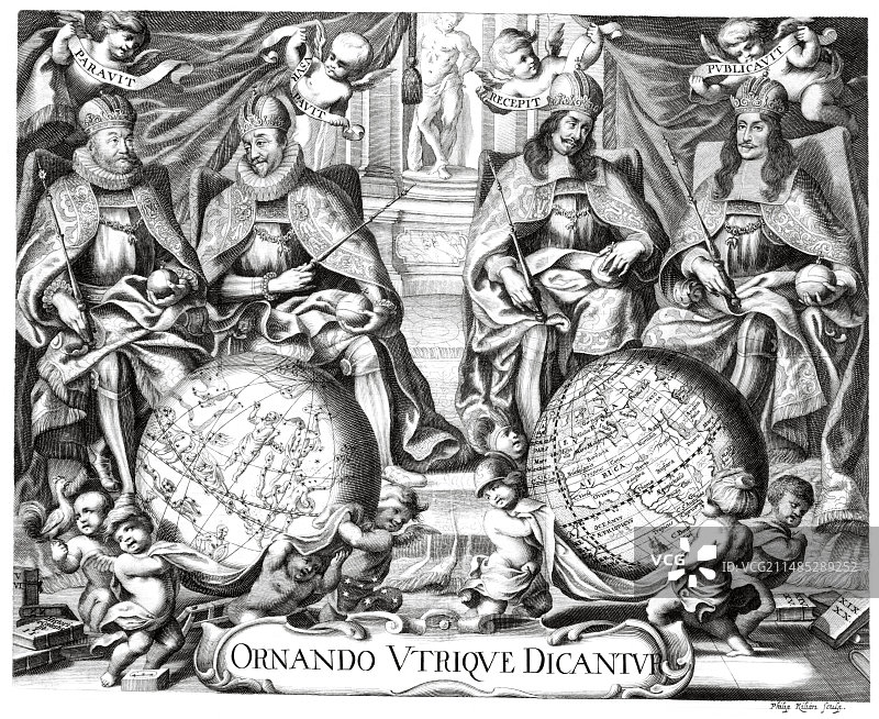 《Historia Coelestis》扉页，1666年图片素材