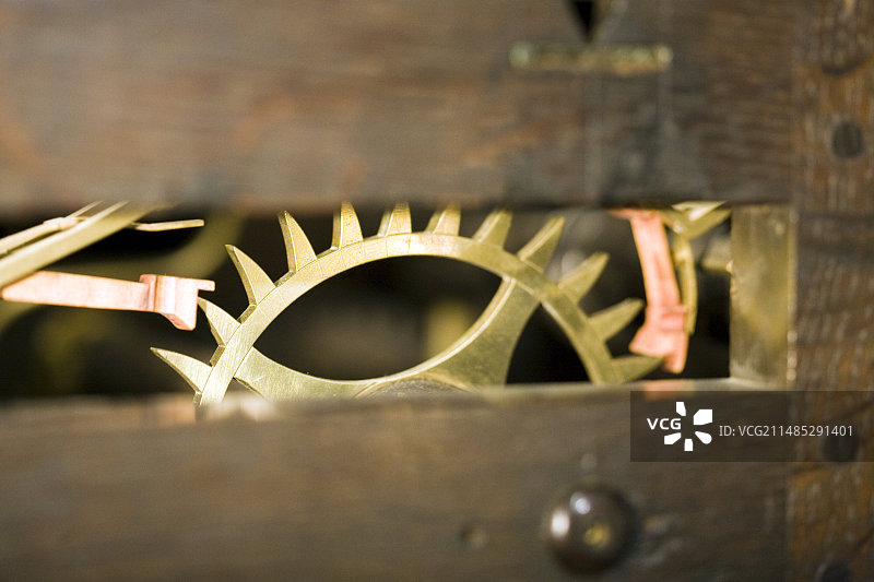 布罗克尔斯比公园时钟装置图片素材