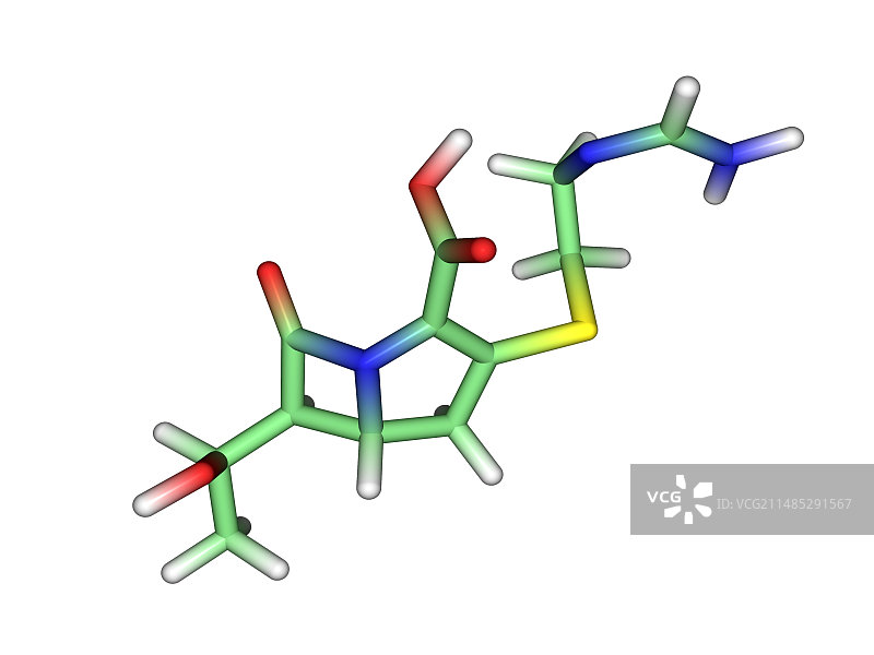 亚胺培南抗生素药物分子图片素材
