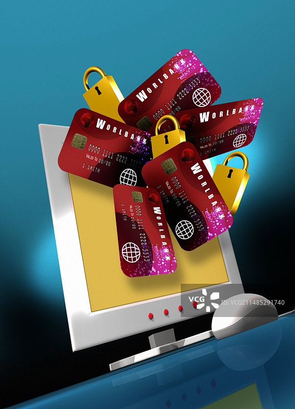 互联网购物安全图片素材