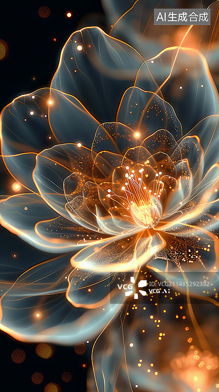 【AI数字艺术】花意象图片素材
