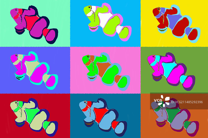 海葵鱼艺术作品图片素材