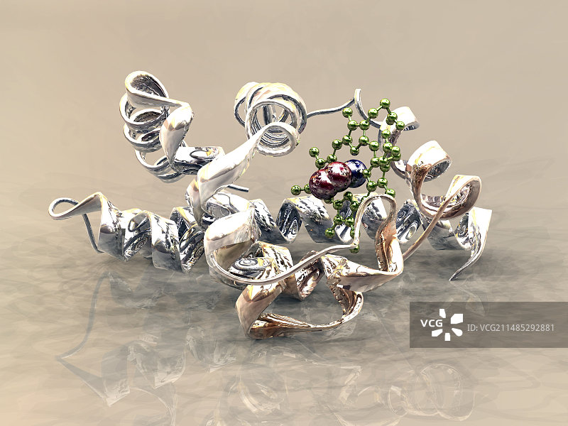 血红蛋白分子艺术图图片素材