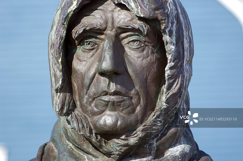 罗尔德·阿蒙森雕像图片素材