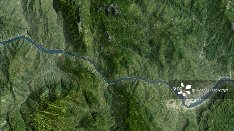 2000年的三峡大坝图片素材