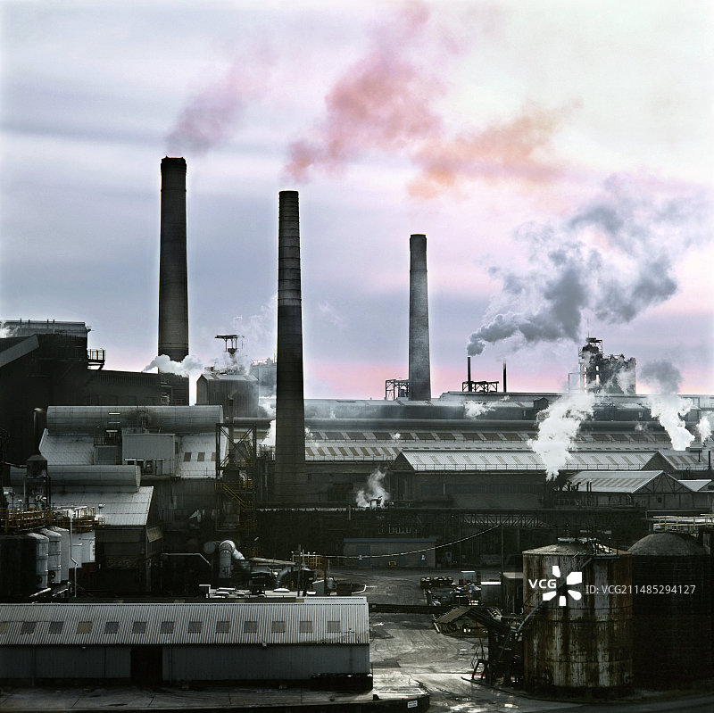苏打灰工厂图片素材