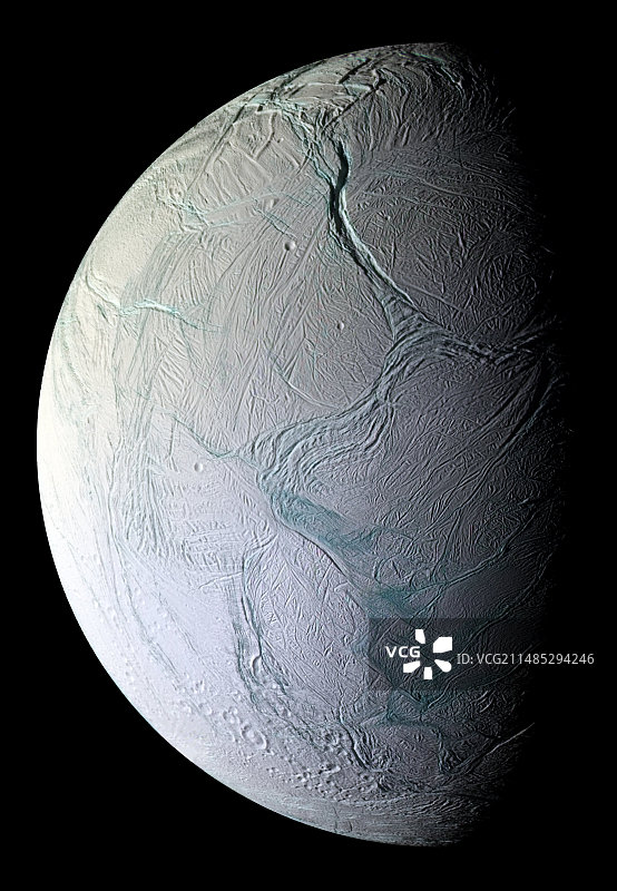土卫二，卡西尼号图像图片素材