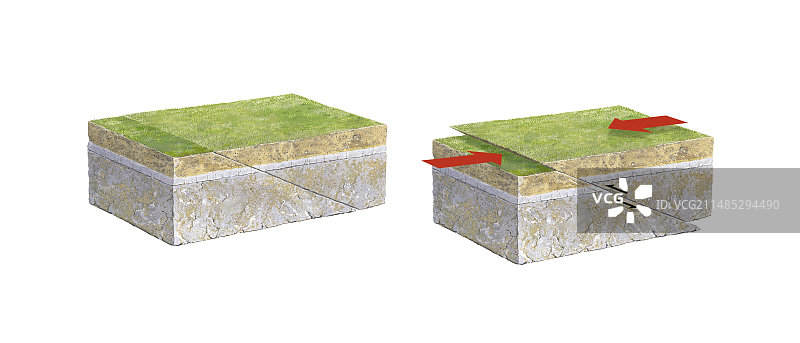 逆冲断层艺术作品图片素材