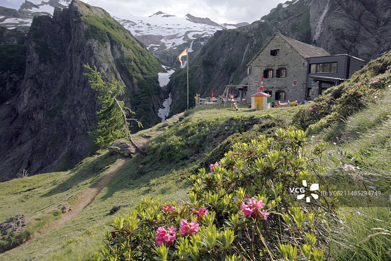 瑞士阿尔卑斯山景观图片素材