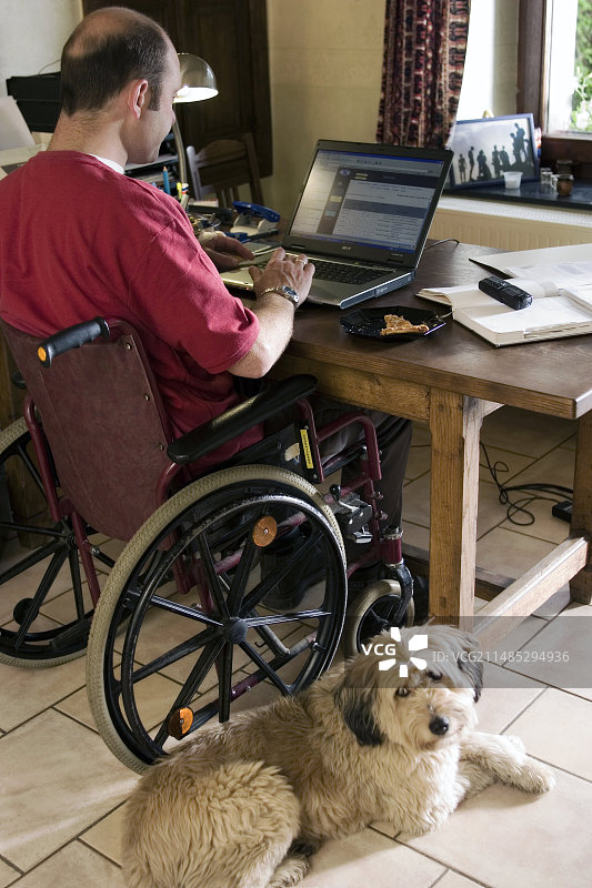 残疾电脑用户图片素材