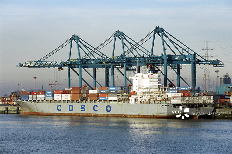 集装箱码头图片素材