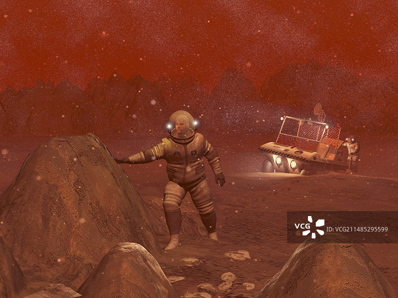 泰坦星探索艺术作品图片素材