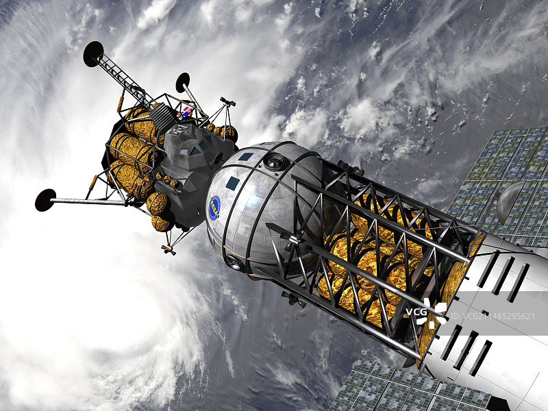 月球着陆器艺术作品图片素材