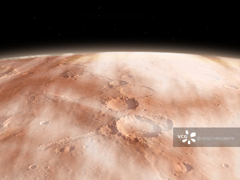 火星表面艺术作品图片素材