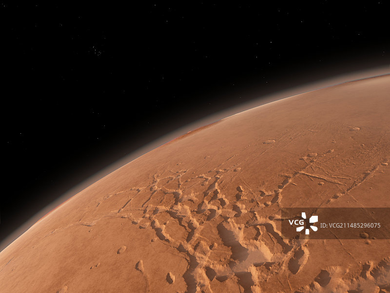 火星表面艺术作品图片素材