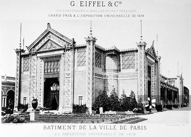 法国巴黎市政厅，1878年图片素材