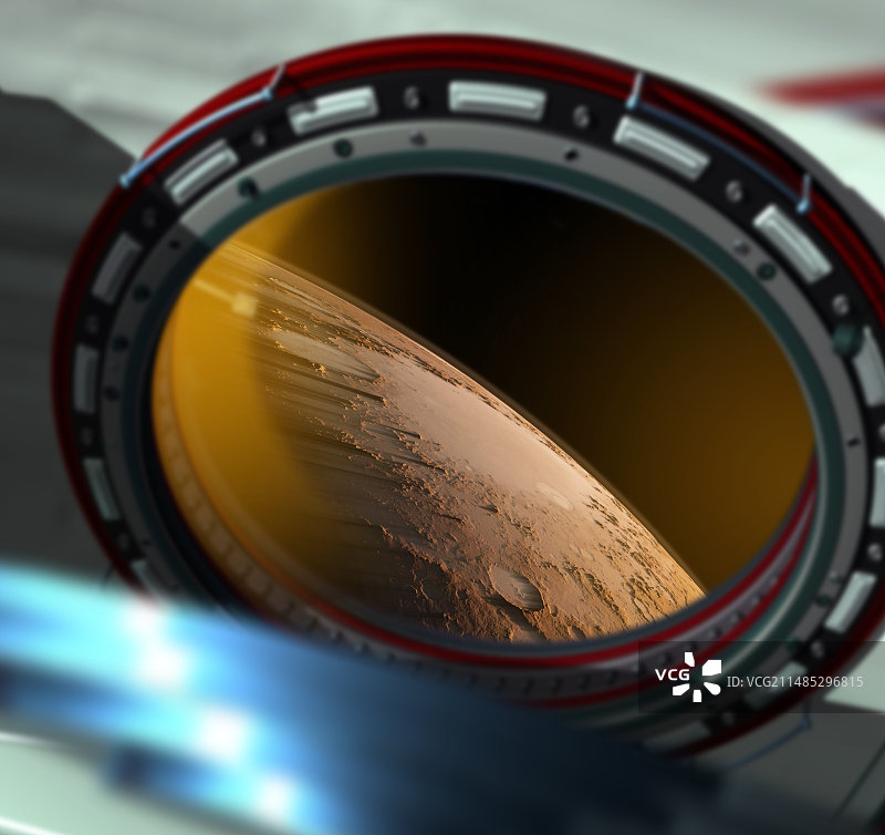 从宇宙飞船上看火星图片素材