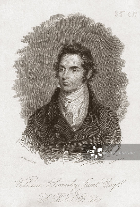 英国北极探险家威廉·斯科斯比图片素材