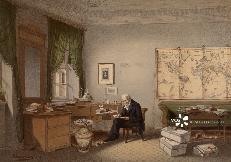 亚历山大·冯·洪堡，德国博物学家图片素材