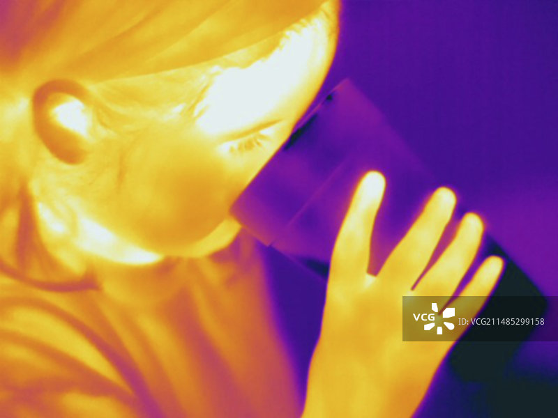 饮用水热成像图图片素材