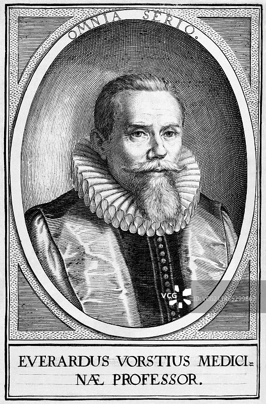 荷兰医生埃弗哈杜斯·沃斯提乌斯图片素材