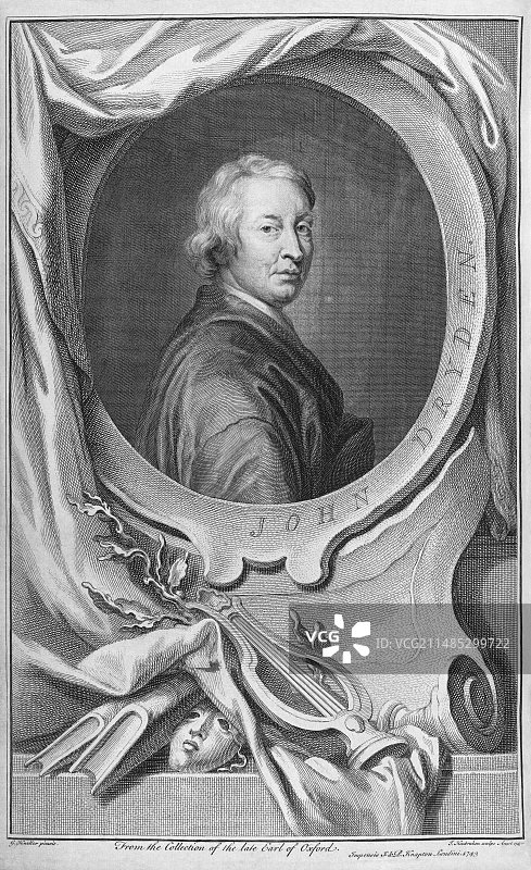 约翰·德莱顿，英国诗人和剧作家图片素材