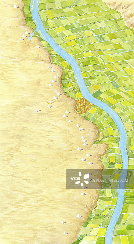 尼罗河金字塔艺术作品图片素材