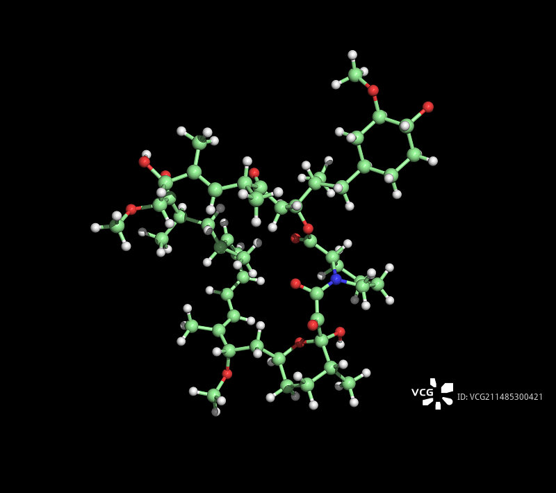 雷帕霉素免疫抑制剂药物分子图片素材