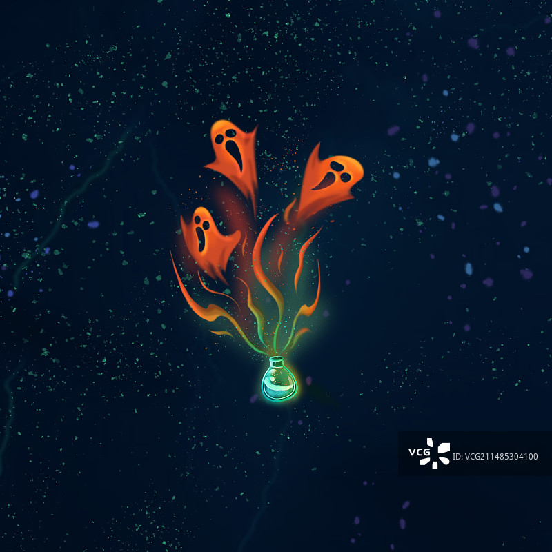 药水里的幽灵图片素材