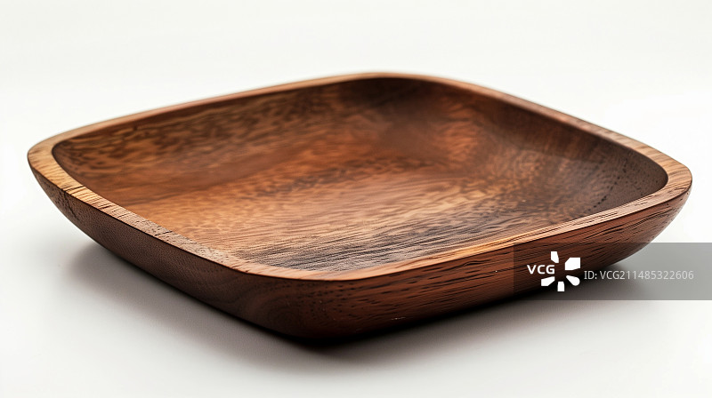 一个木质方形盘子图片素材