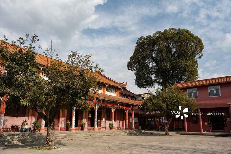 四川德阳广汉市新丰镇花园村万福寺图片素材