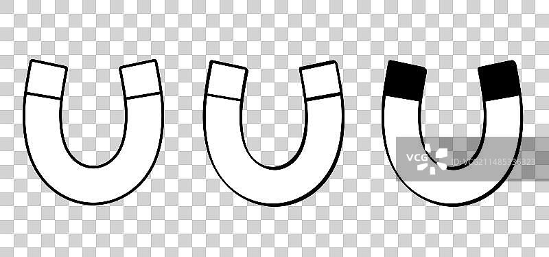 磁场正负极图片素材