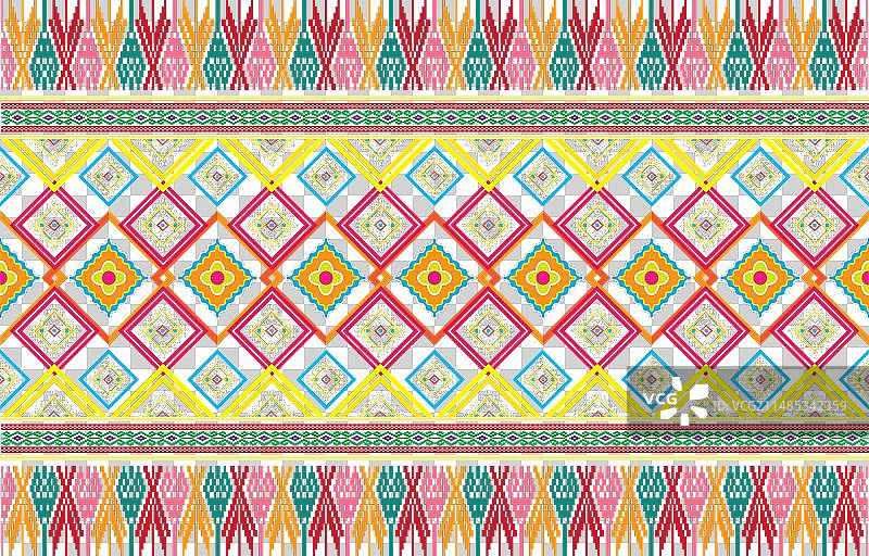 带条纹交错菱形的几何装饰图片素材