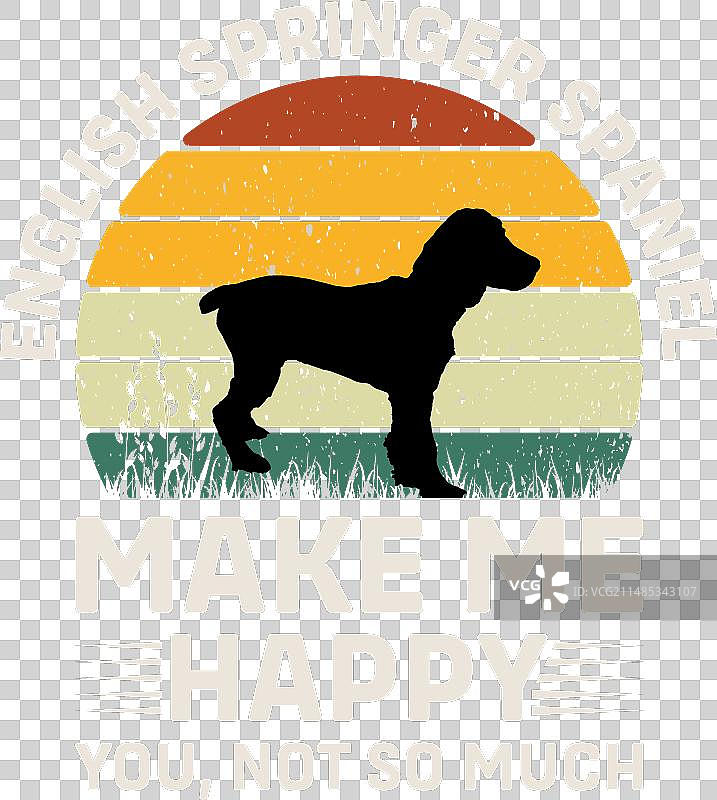 英国激 Springer Spaniel犬主题设计图片素材