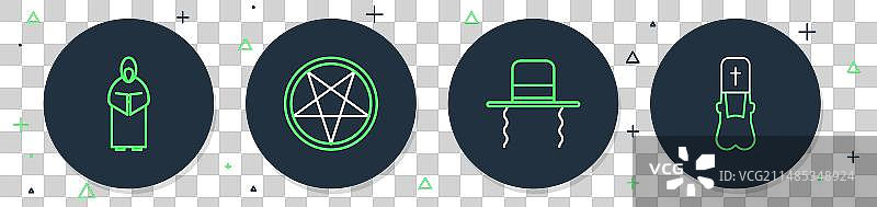 圆形五角星犹太教图片素材