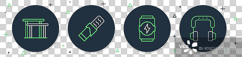 蛋白质运动能量棒不规则线条系列图片素材
