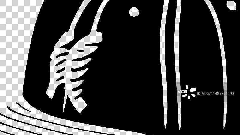 黑白棒球图标图片素材