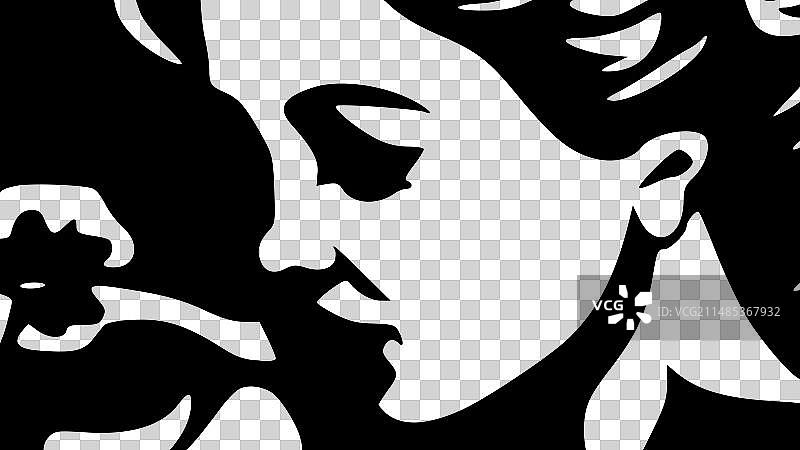 母亲主题的扁平风极简logo图片素材